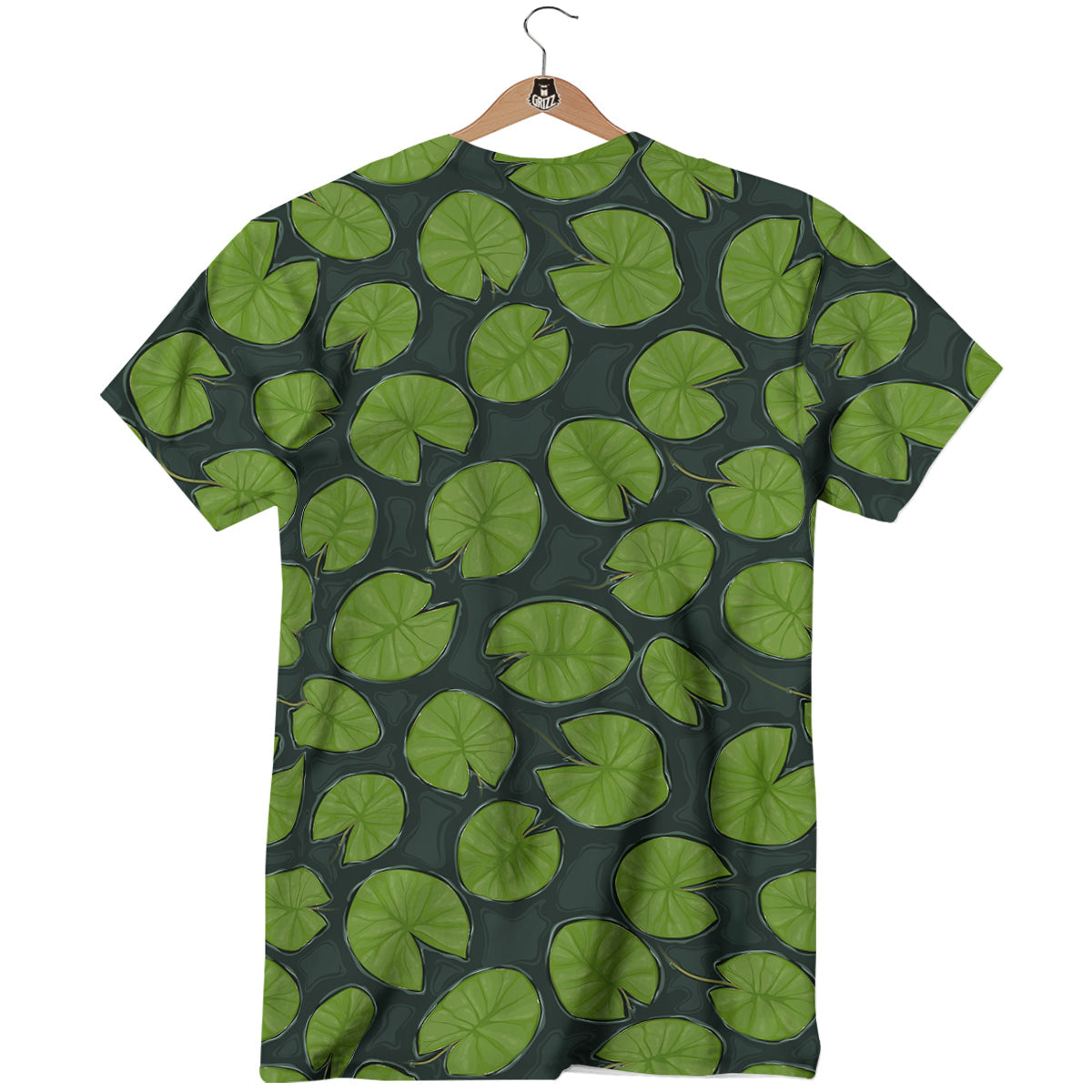 Lily Pads Water Print Pattern T-Shirt-grizzshop