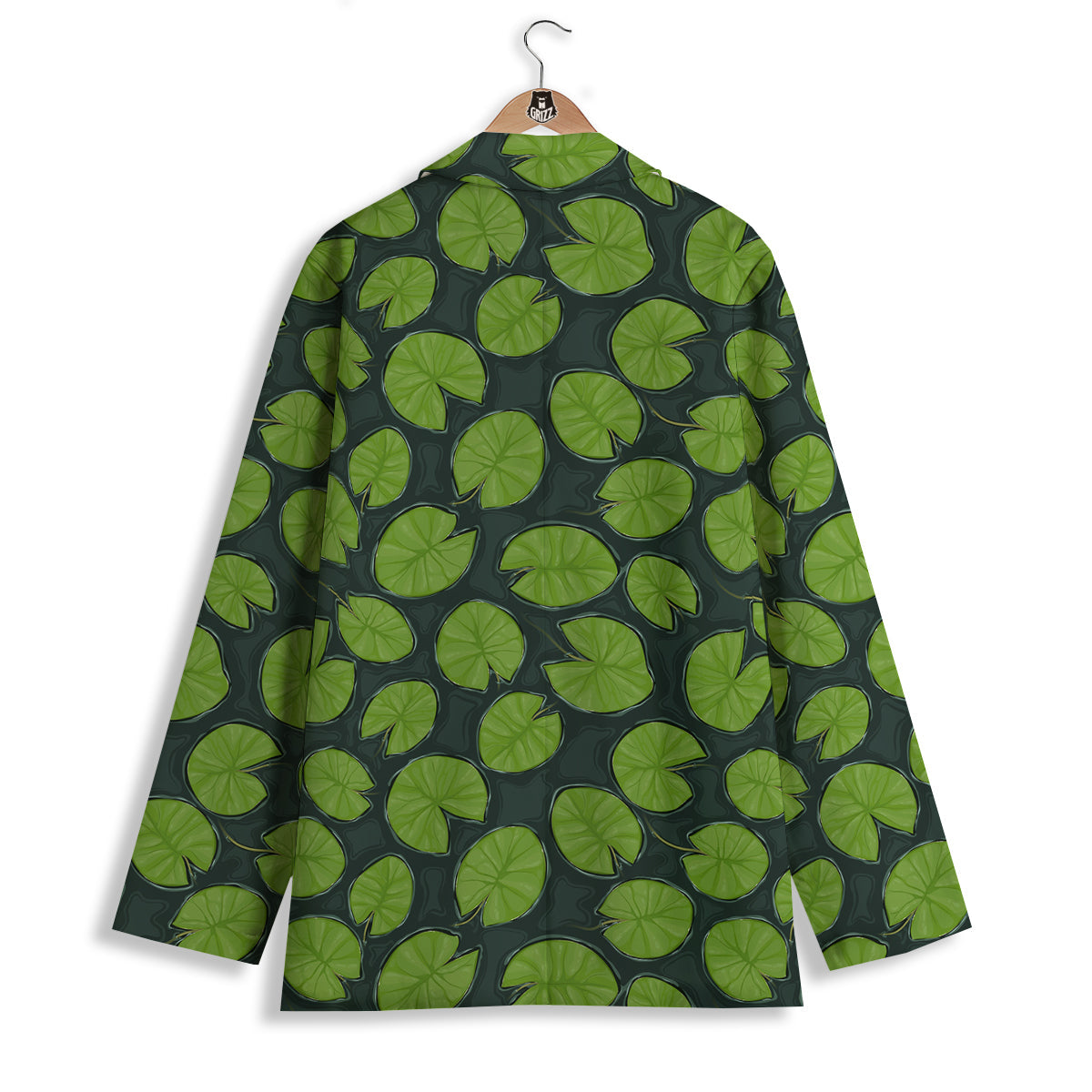 Lily Pads Water Print Pattern Women's Blazer-grizzshop