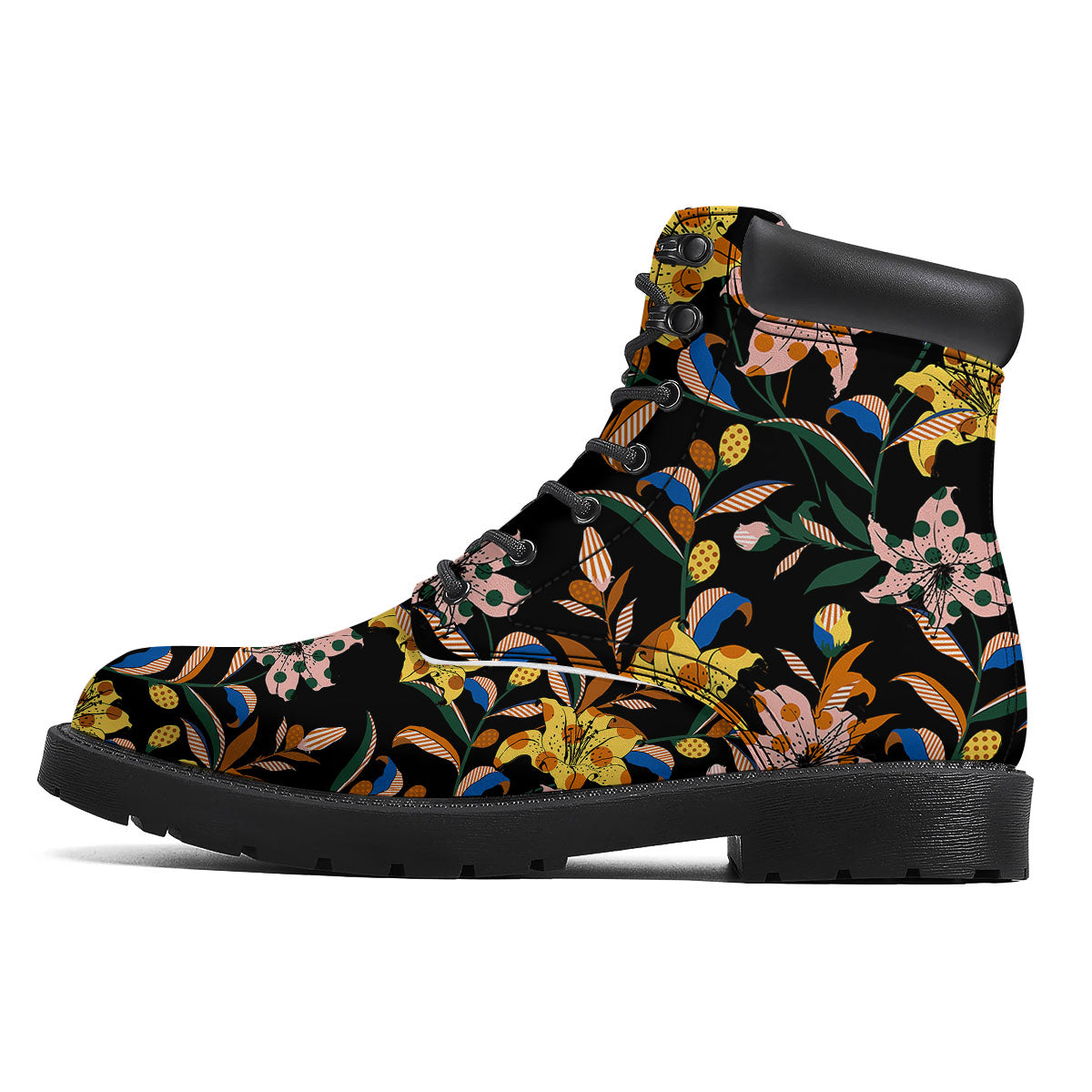 Lily Polka Dot Print Pattern Boots-grizzshop