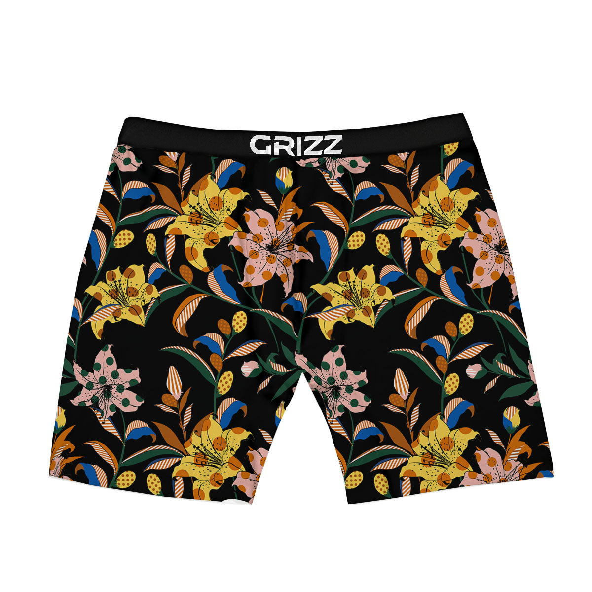 Lily Polka Dot Print Pattern Boxer Briefs-grizzshop