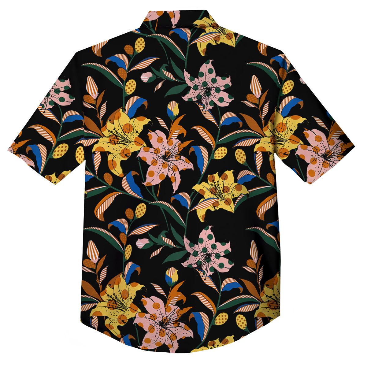 Lily Polka Dot Print Pattern Button Up Shirt-grizzshop