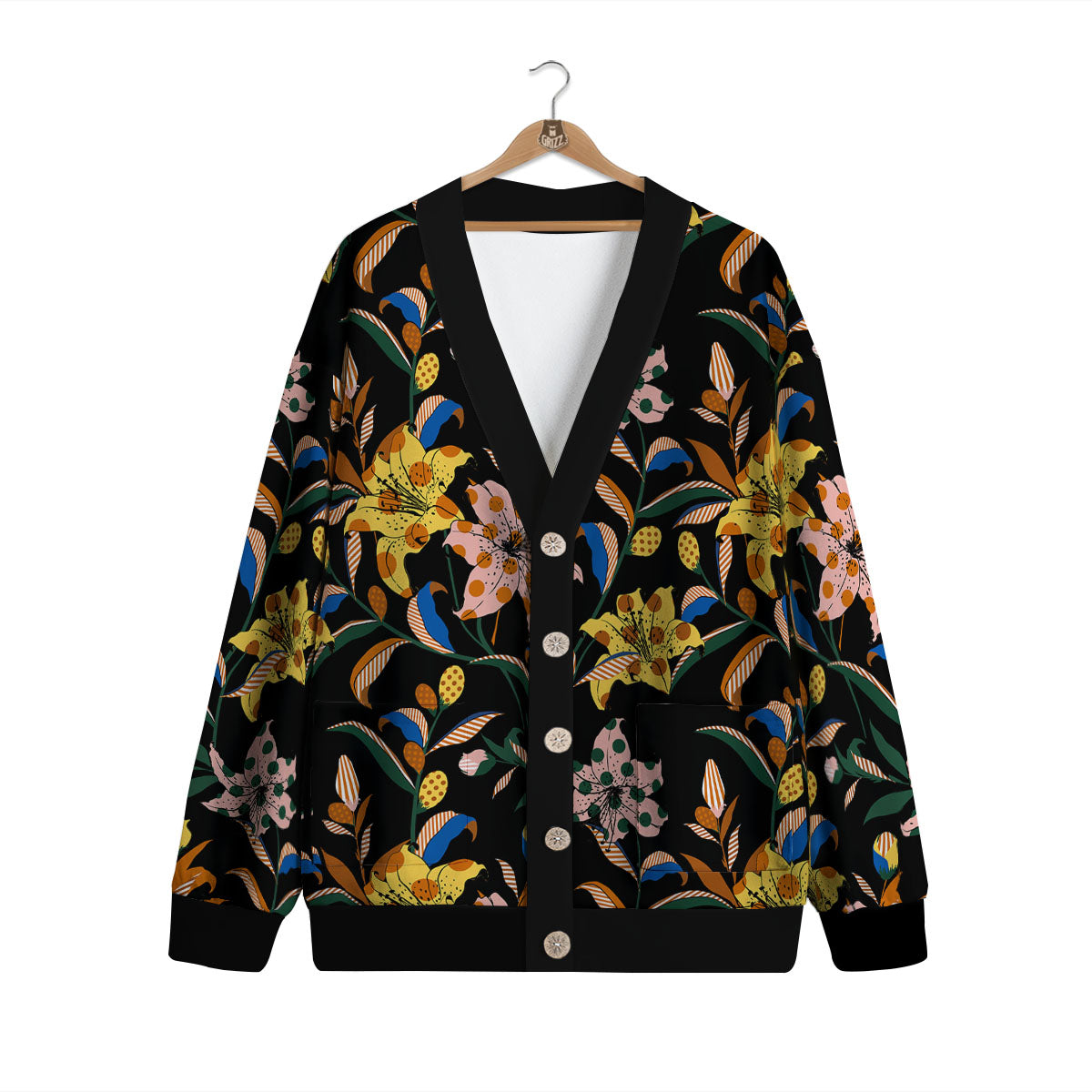 Lily Polka Dot Print Pattern Cardigan-grizzshop