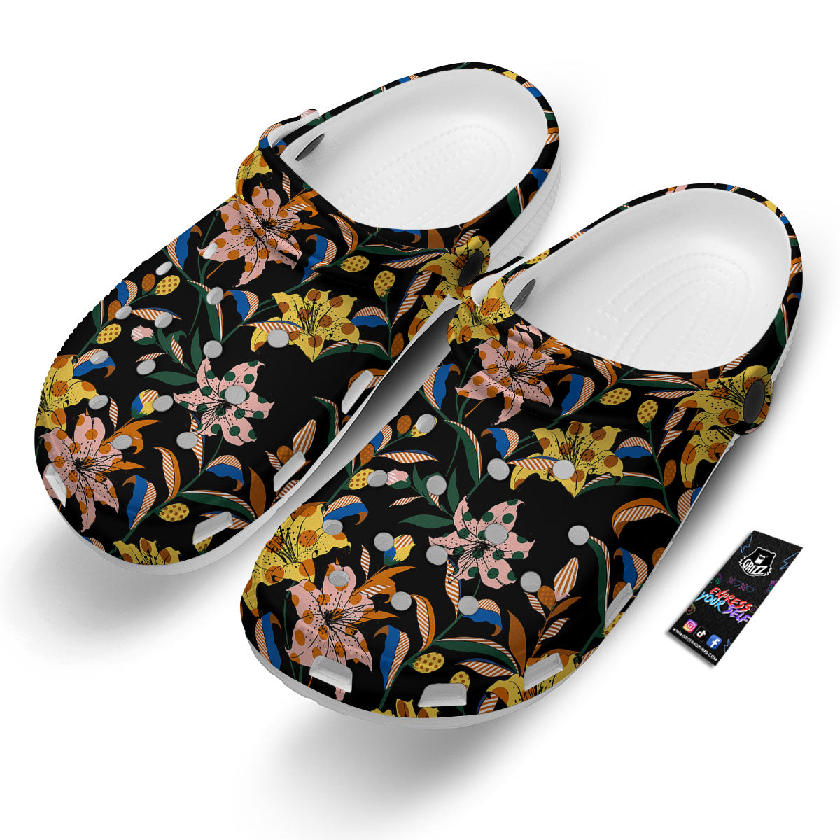 Lily Polka Dot Print Pattern Clog-grizzshop
