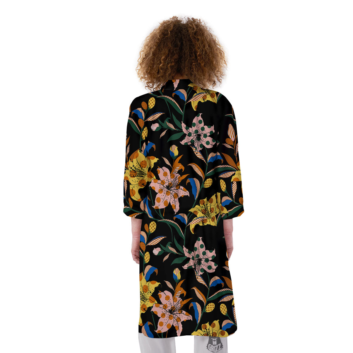 Lily Polka Dot Print Pattern Kimono-grizzshop