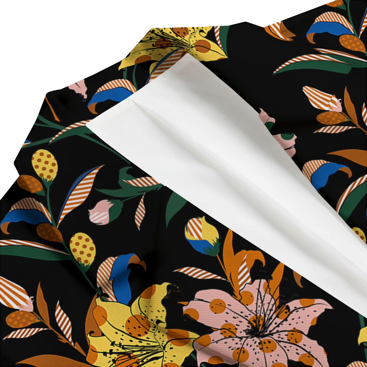 Lily Polka Dot Print Pattern Men's Blazer-grizzshop