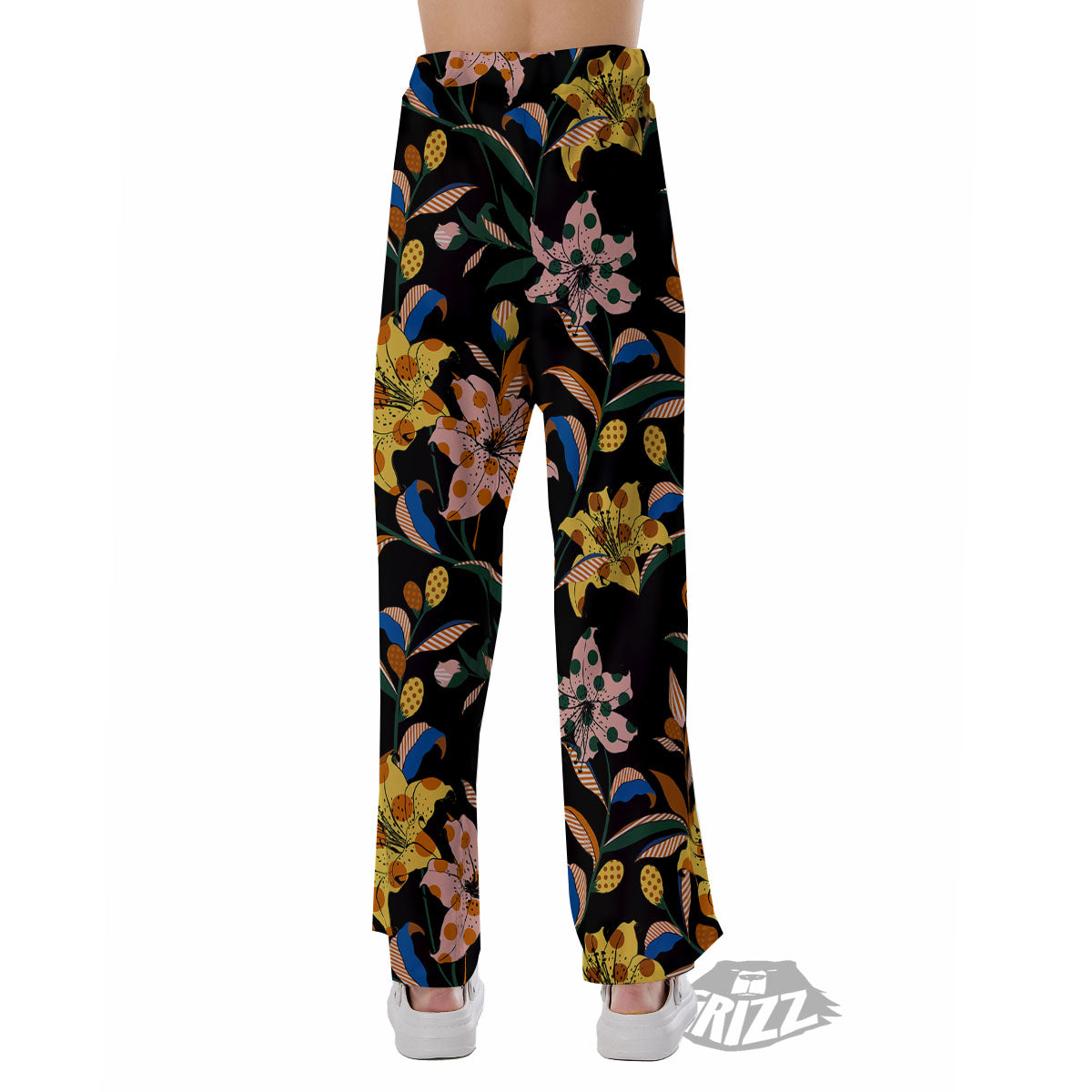 Lily Polka Dot Print Pattern Pajama Pants-grizzshop
