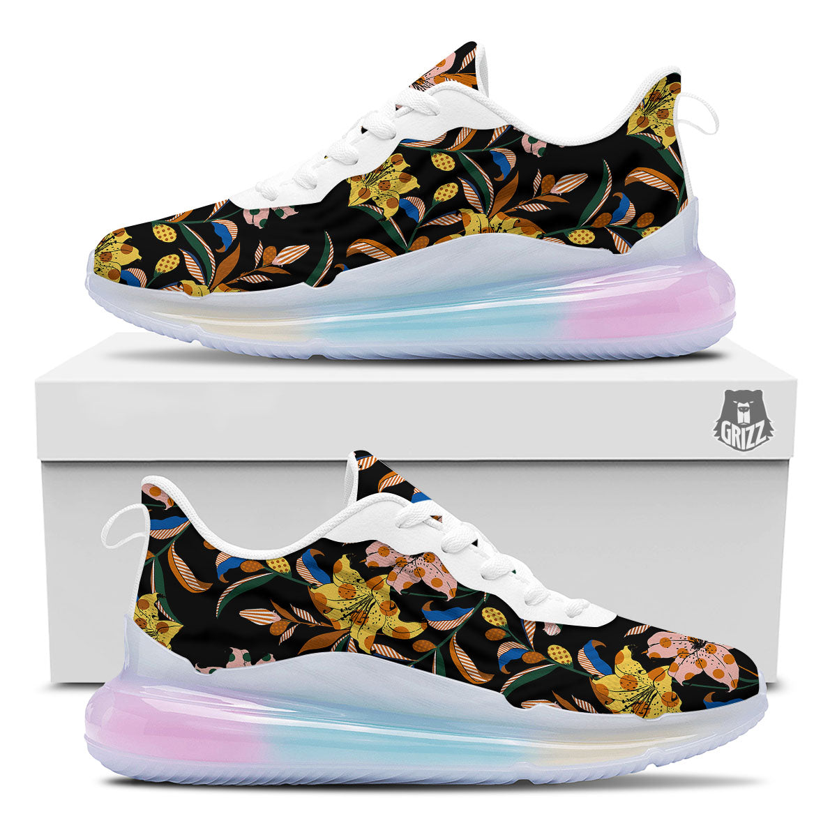 Lily Polka Dot Print Pattern Running Sneakers-grizzshop