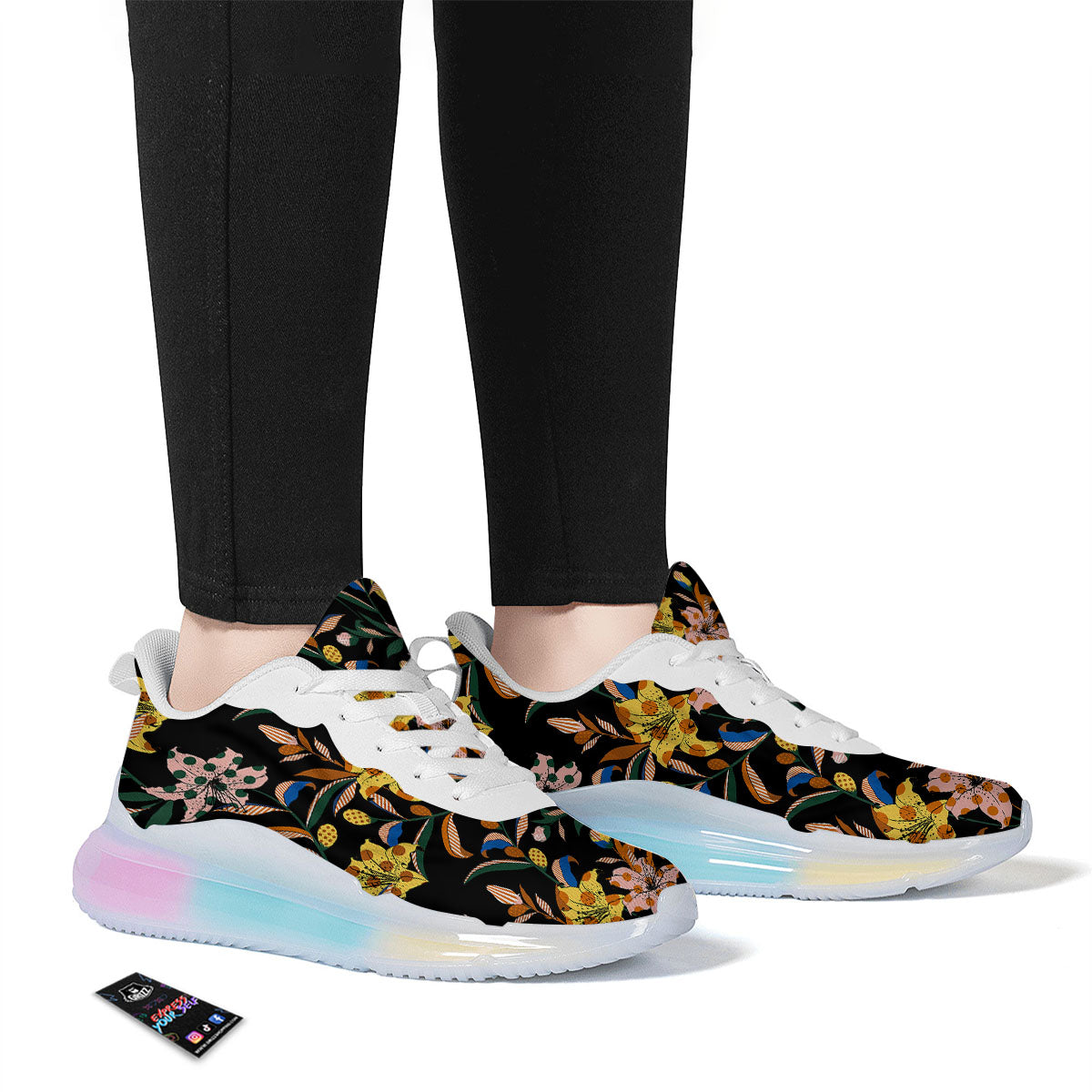 Lily Polka Dot Print Pattern Running Sneakers-grizzshop