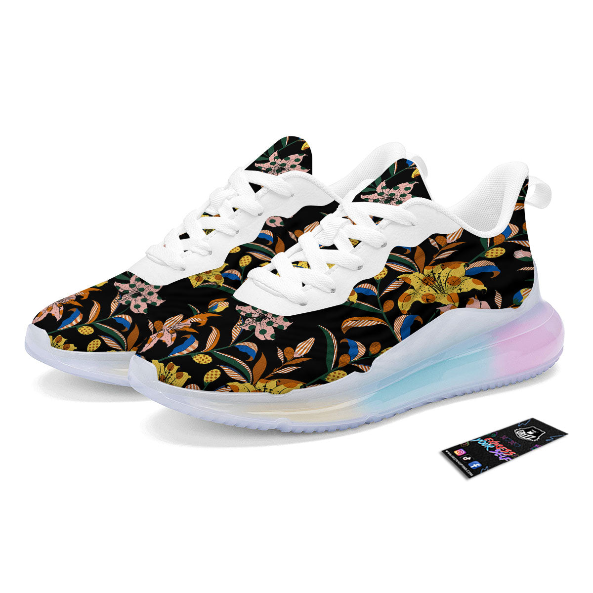 Lily Polka Dot Print Pattern Running Sneakers-grizzshop