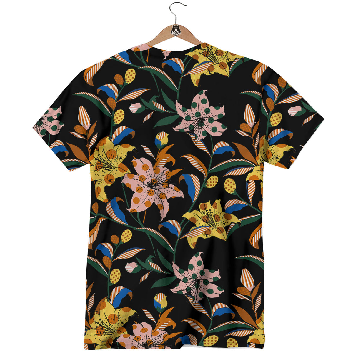 Lily Polka Dot Print Pattern T-Shirt-grizzshop