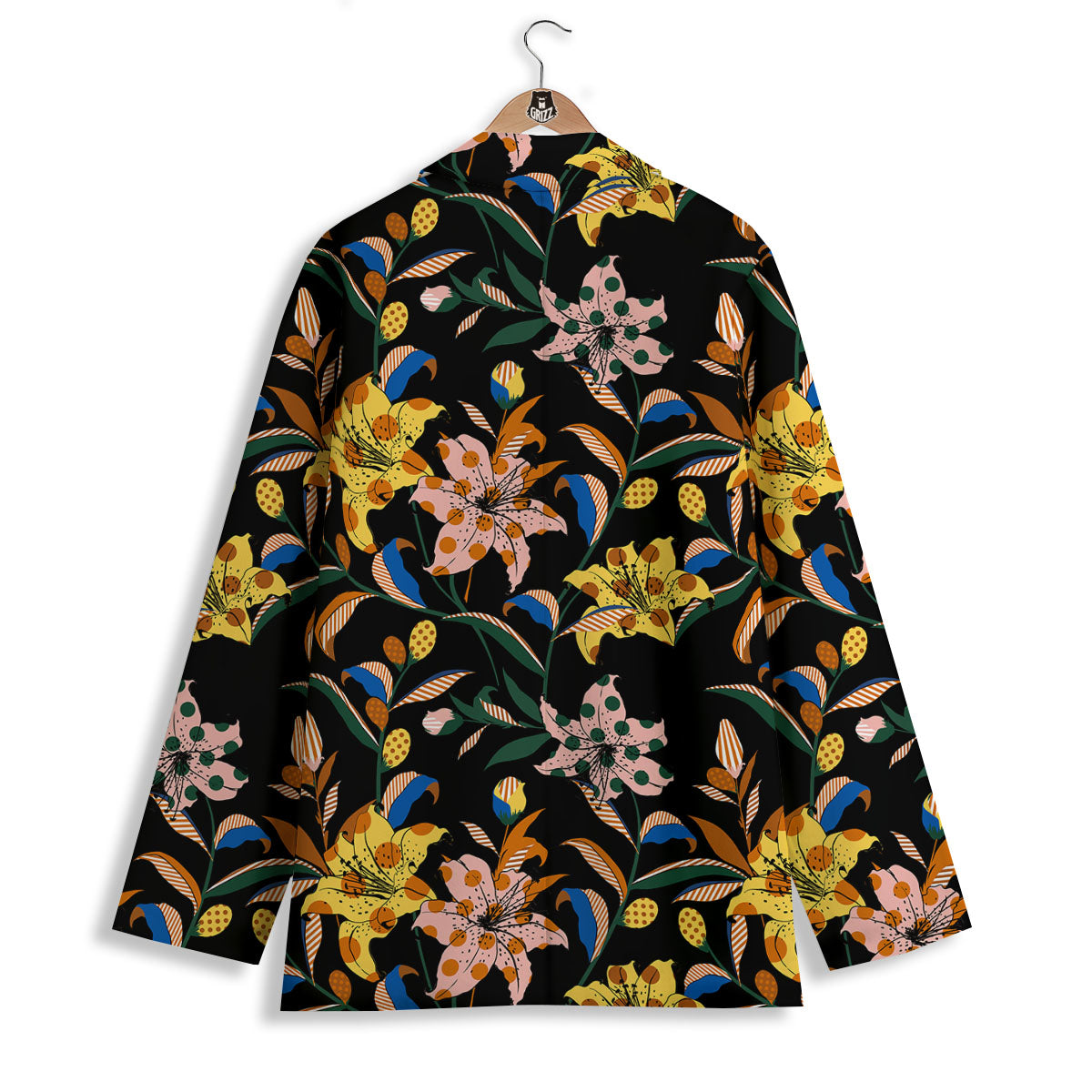 Lily Polka Dot Print Pattern Women's Blazer-grizzshop