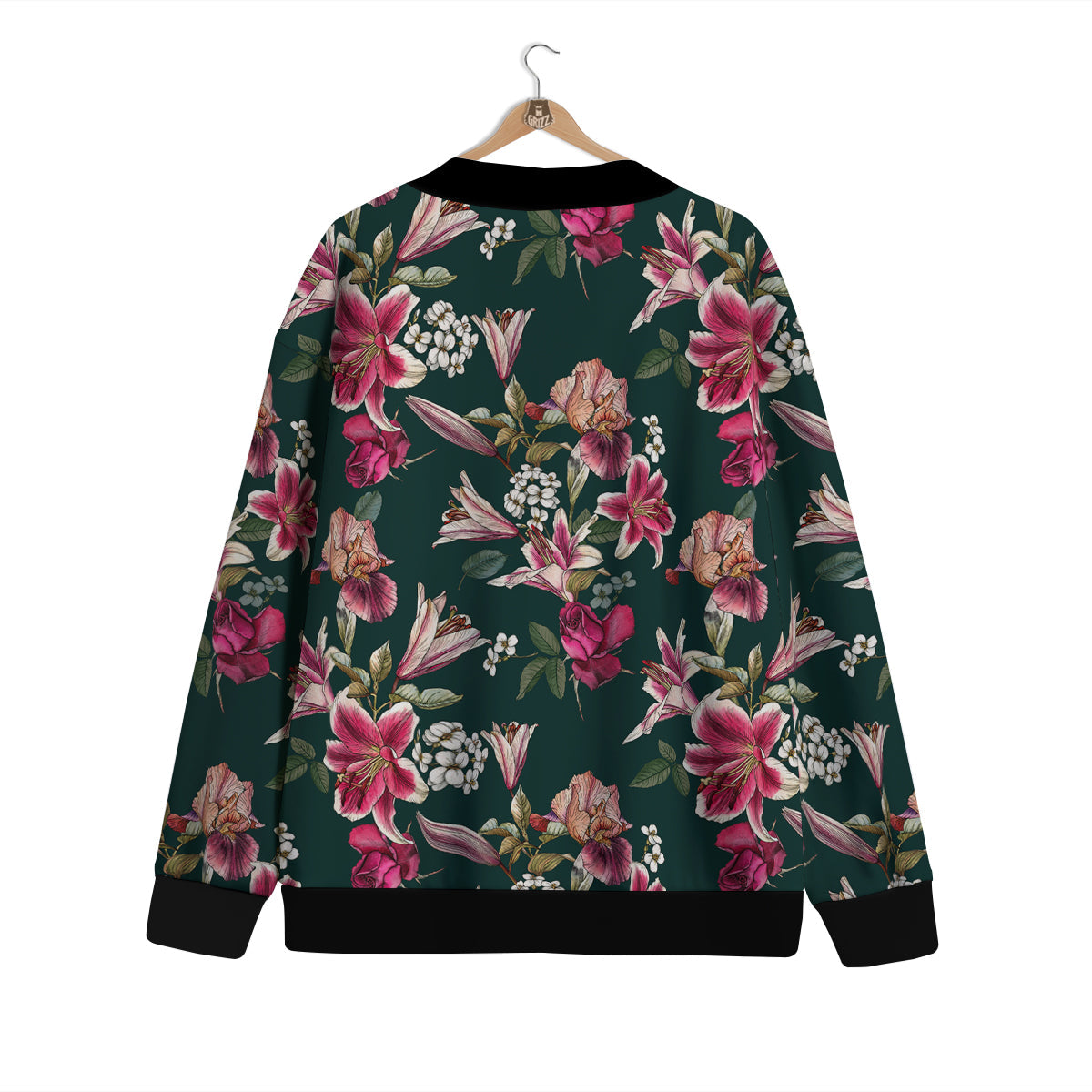Lily Tropical Watercolor Print Pattern Cardigan-grizzshop
