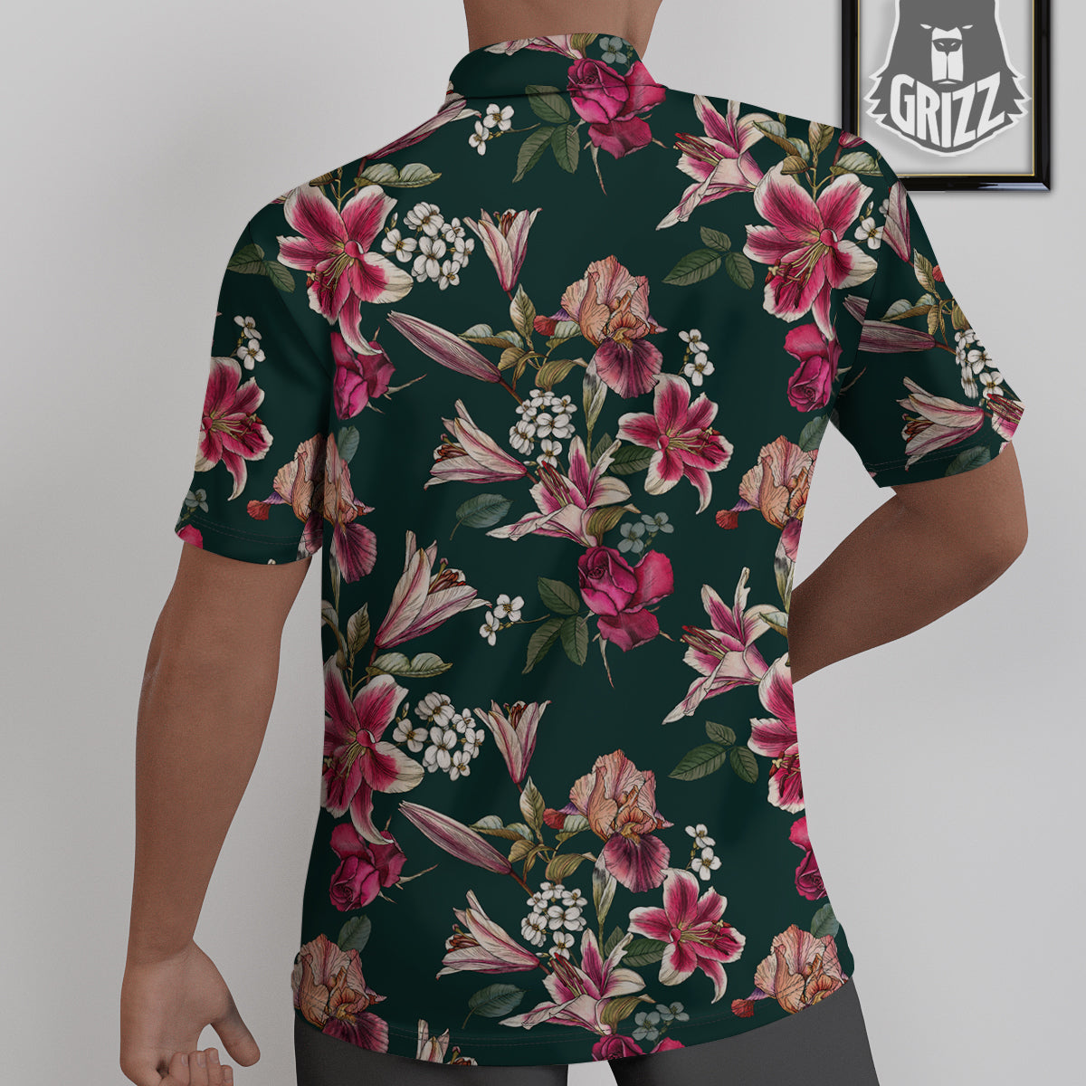 Lily Tropical Watercolor Print Pattern Untucked Shirts-grizzshop