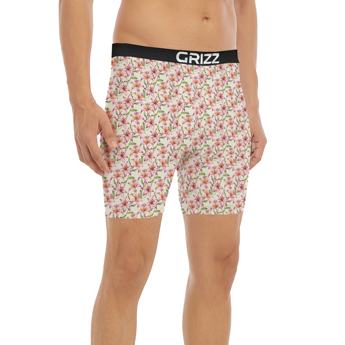 Lily Water Cute Print Pattern Boxer Briefs-grizzshop