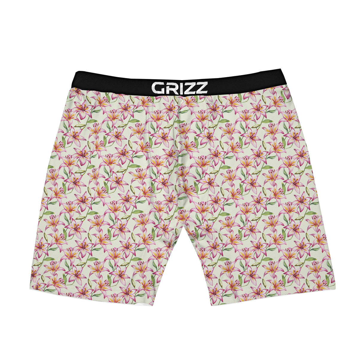 Lily Water Cute Print Pattern Boxer Briefs-grizzshop