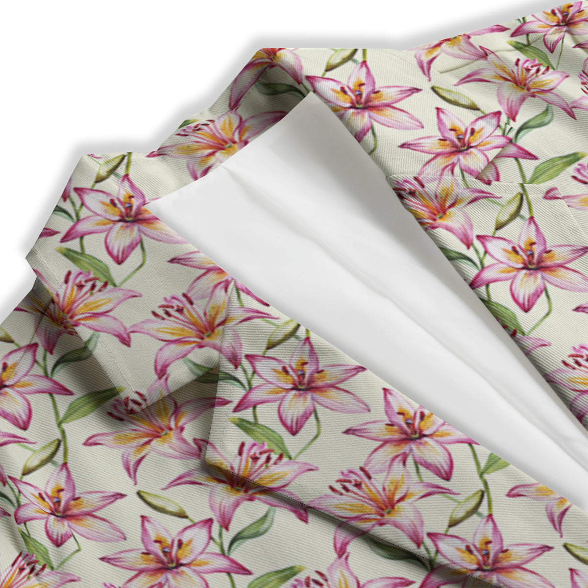 Lily Water Cute Print Pattern Women's Blazer-grizzshop