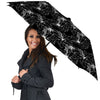 Lily White And Black Print Pattern Umbrella-grizzshop