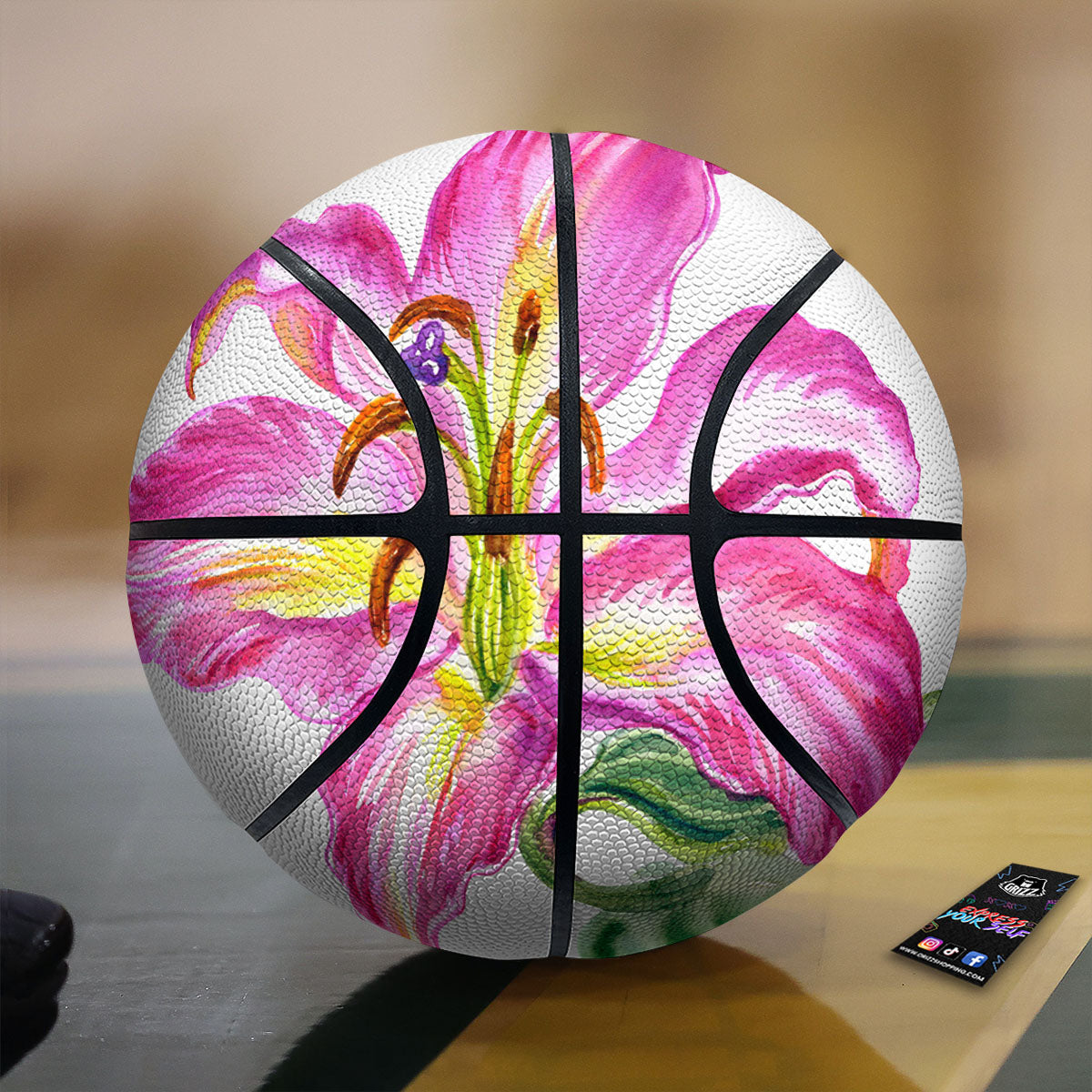 Luau Tiki Print Pattern Basketball