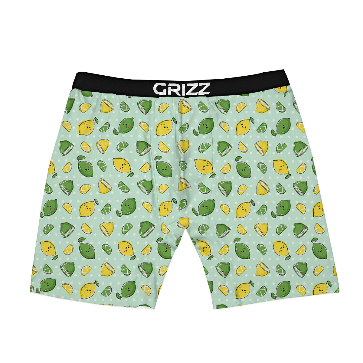Lime Cute Print Pattern Boxer Briefs-grizzshop