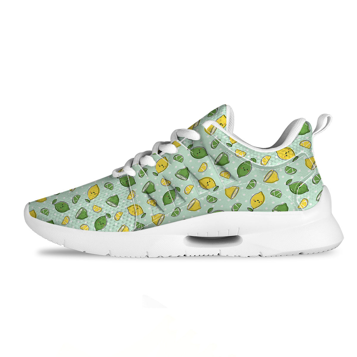 Lime Cute Print Pattern Tennis Shoes-grizzshop
