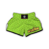 Lime Sliced Green Print Pattern Muay Thai Boxing Shorts-grizzshop