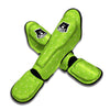 Lime Sliced Green Print Pattern Muay Thai Shin Guards-grizzshop