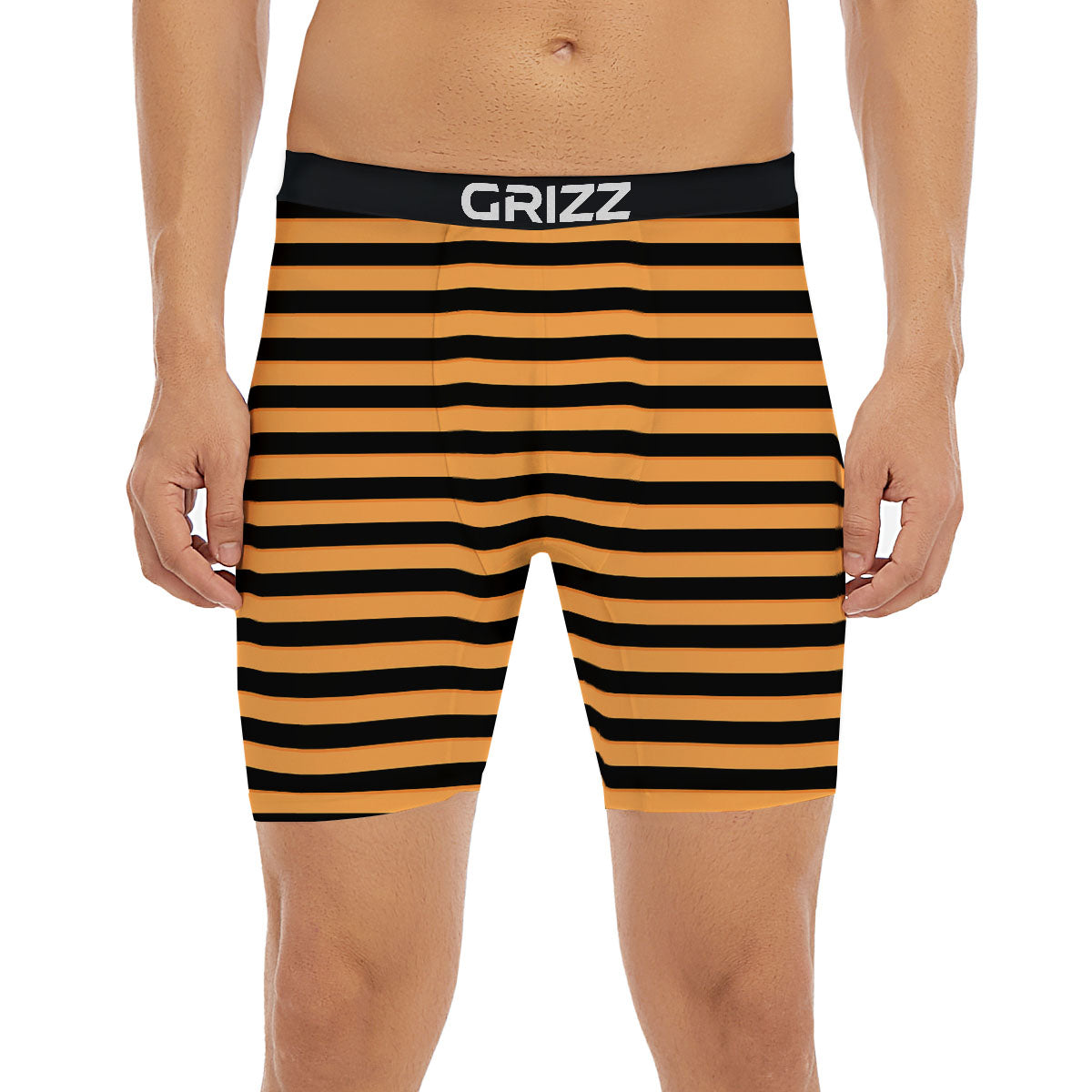 Line Halloween Print Pattern Boxer Briefs-grizzshop