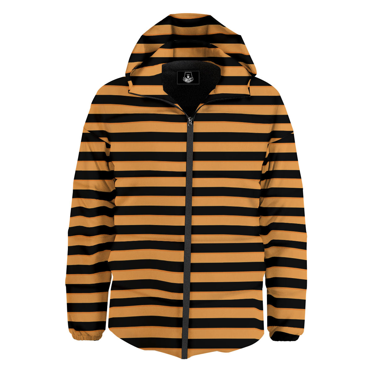 Line Halloween Print Pattern Down Jacket-grizzshop