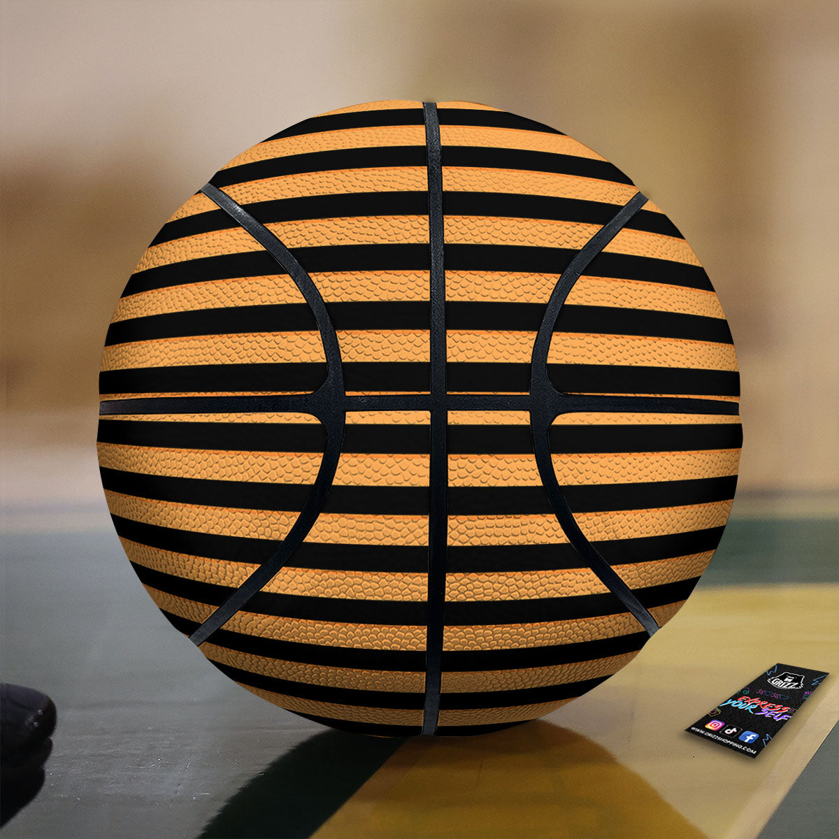Line Halloween Print Pattern Basketball