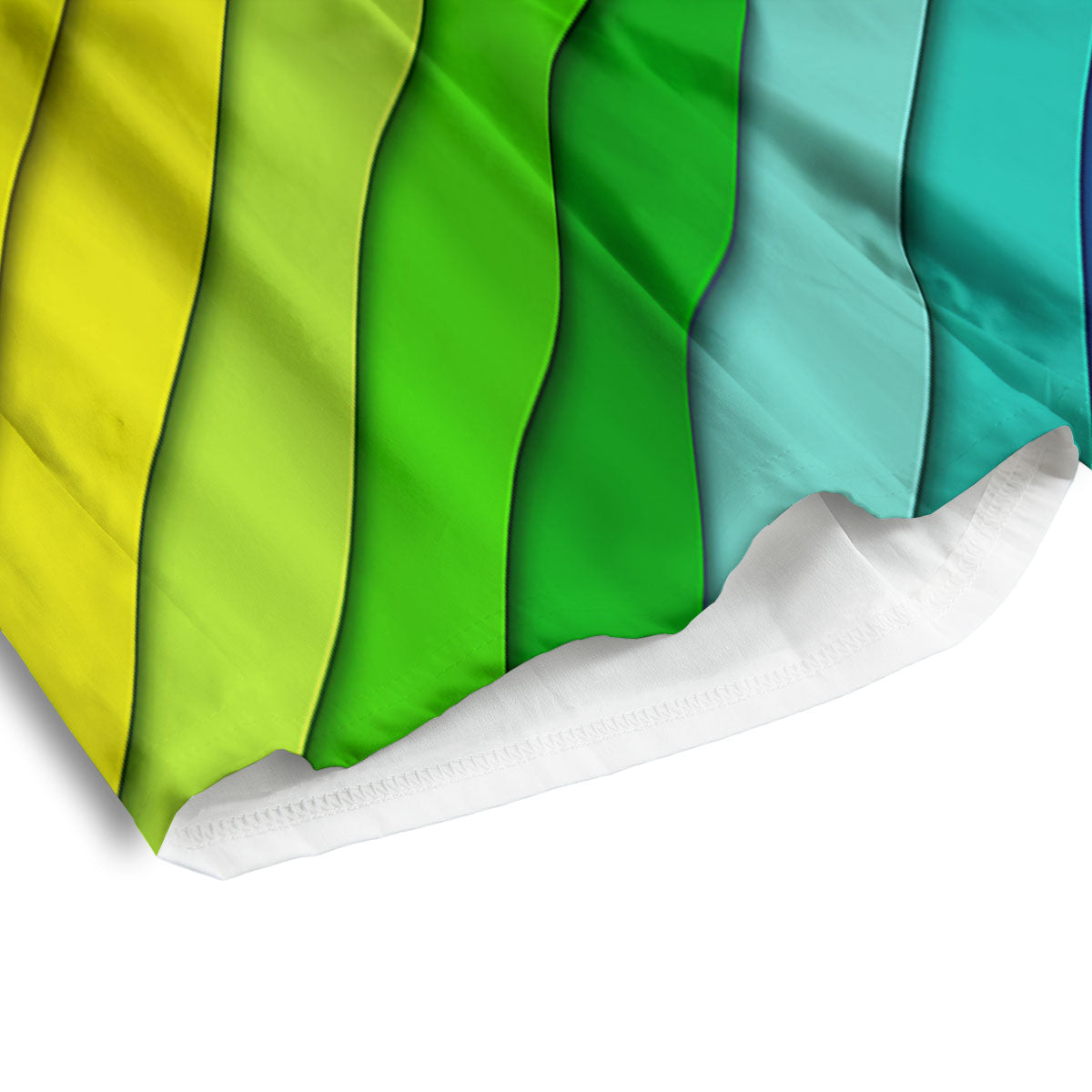 Lines Rainbow Diagonal Print Pattern Men's Athletic Shorts