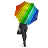 Lines Rainbow Diagonal Print Pattern Umbrella-grizzshop