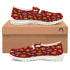 Lion Dance Chinese New Years Print Pattern White Loafers-grizzshop