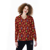 Lion Dance Chinese New Years Print Pattern Women's Long Sleeve Shirts-grizzshop