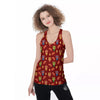 Lion Dance Chinese New Years Print Pattern Women's Racerback Tank Top-grizzshop