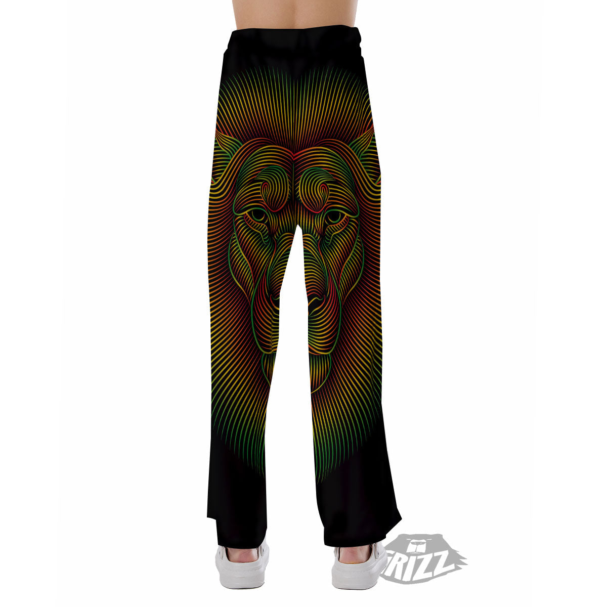 Lion Rasta Print Pajama Pants-grizzshop