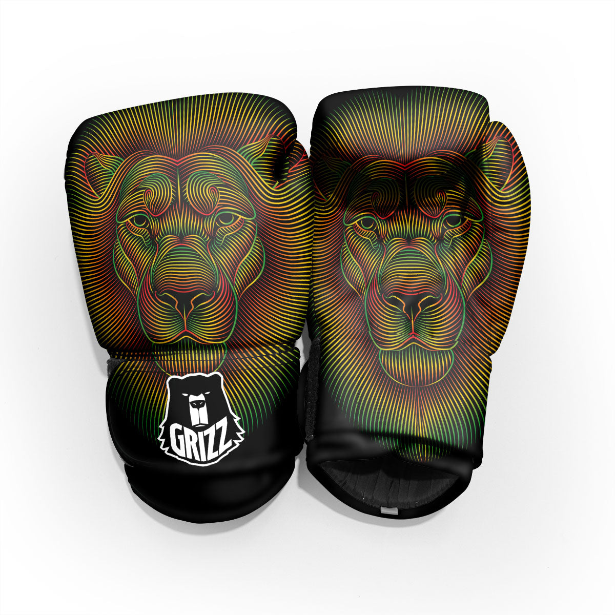 Lion Rasta Print Pro Boxing Glove