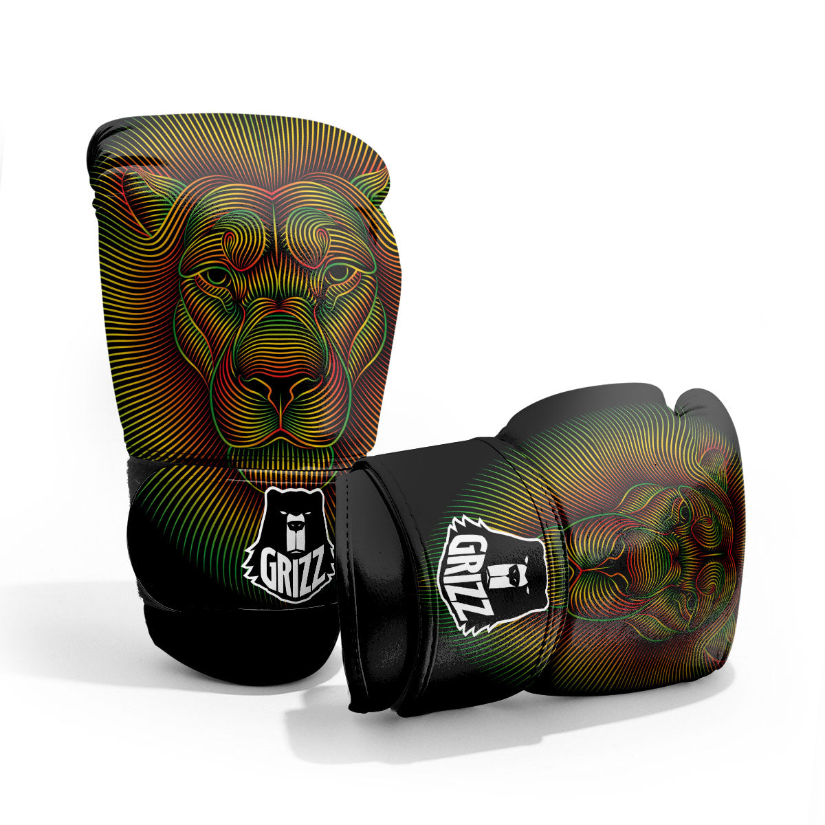 Lion Rasta Print Pro Boxing Glove