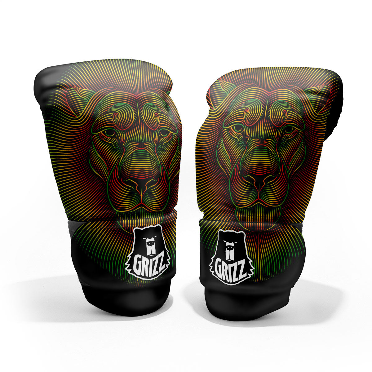 Lion Rasta Print Pro Boxing Glove