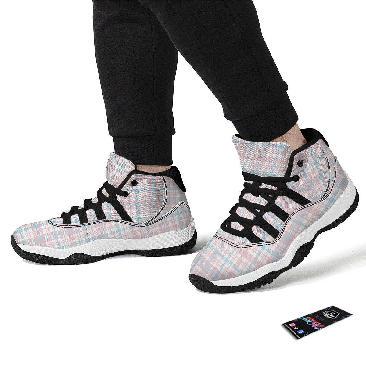Lips Funky Kiss Print Pattern Black Bball Shoes-grizzshop