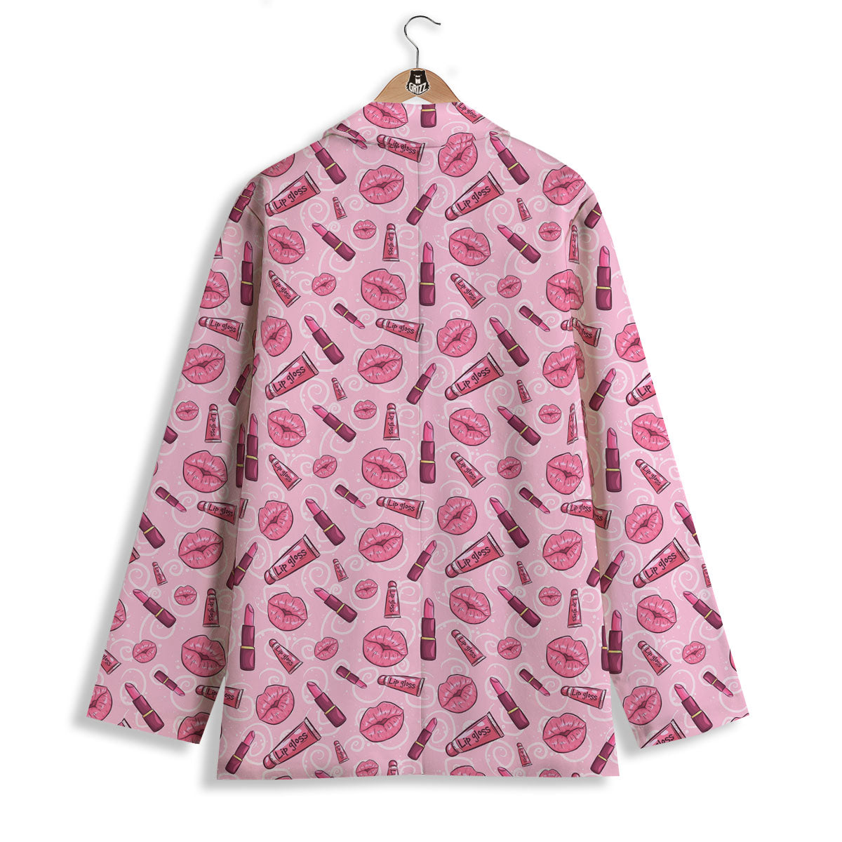 Lips Funky Kiss Print Pattern Women's Blazer-grizzshop