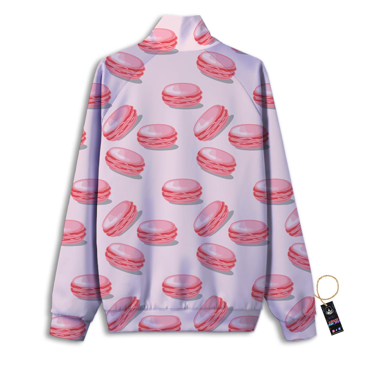 Lips Pink And Red Print Pattern Track Jacket-grizzshop