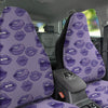 Lips Purple Print Pattern Car Seat Covers-grizzshop