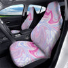 Liquid And Fluid Marble Pink Print Car Seat Covers-grizzshop