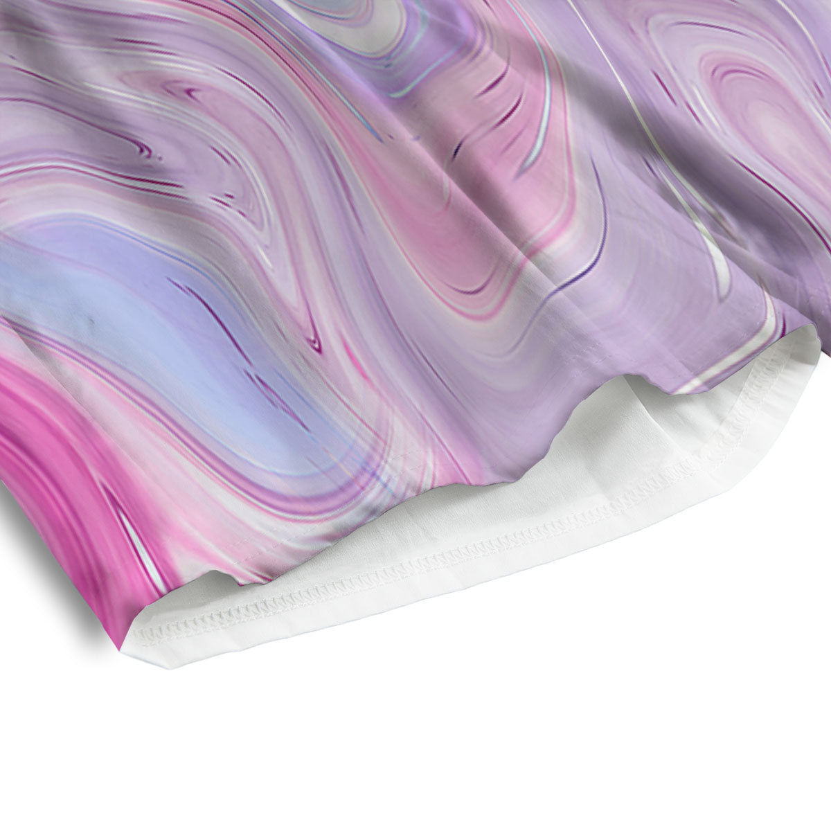 Liquid And Fluid Marble Pink Print Men's Athletic Shorts