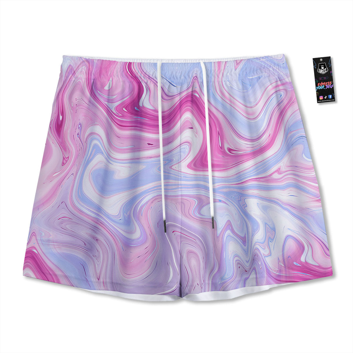 Masonic Eye Green Print Mesh Shorts
