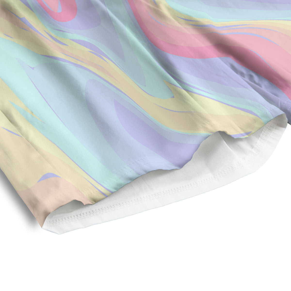 Liquid And Marble Pastel Print Men's Athletic Shorts