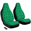 Liquid Lava Green Print Pattern Car Seat Covers-grizzshop