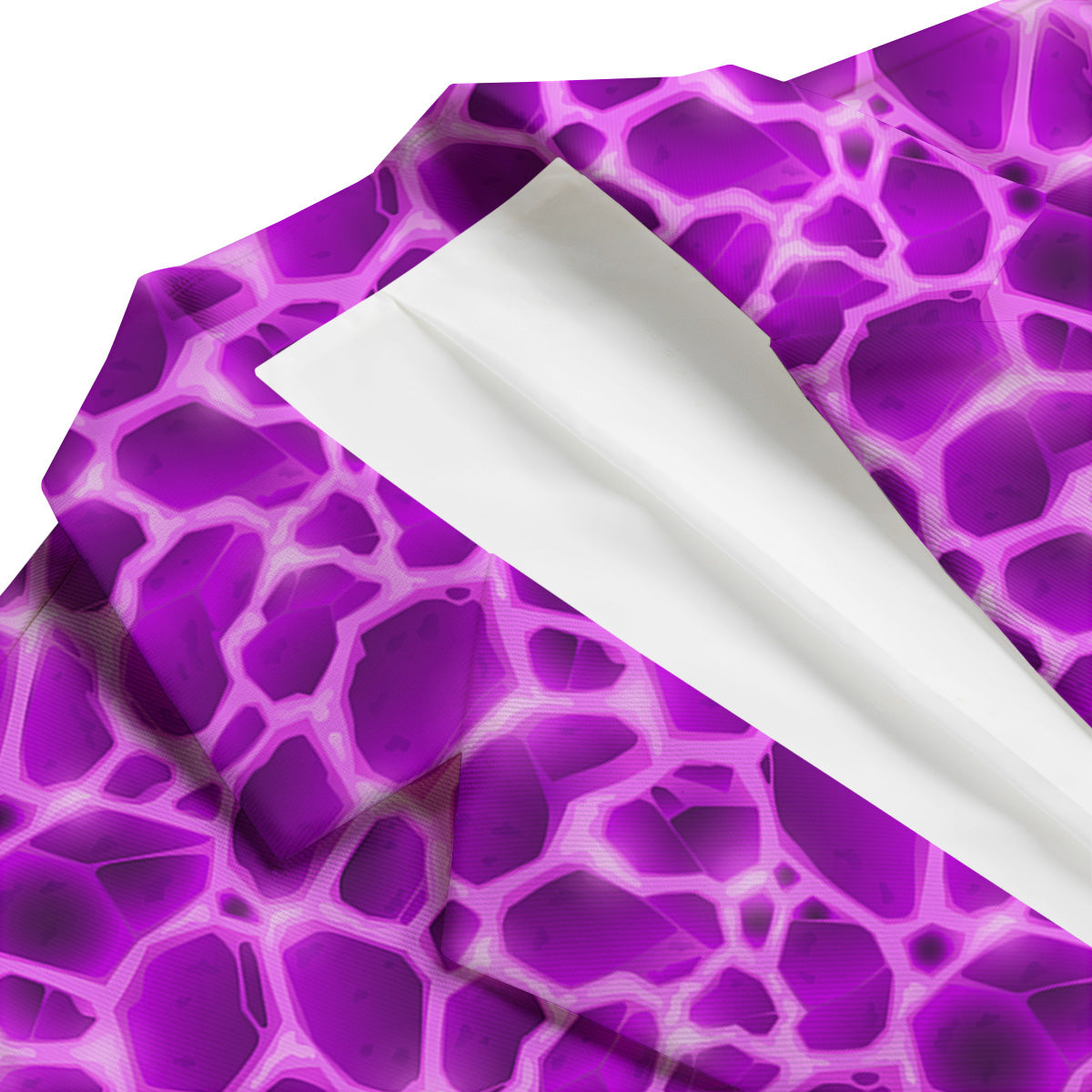 Liquid Lava Purple Print Pattern Men's Blazer-grizzshop