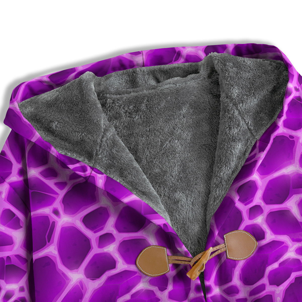 Liquid Lava Purple Print Pattern Men's Windbreaker Jacket-grizzshop