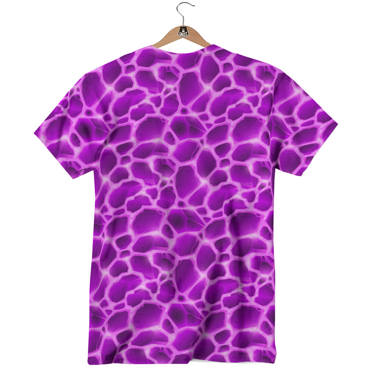 Liquid Lava Purple Print Pattern T-Shirt-grizzshop